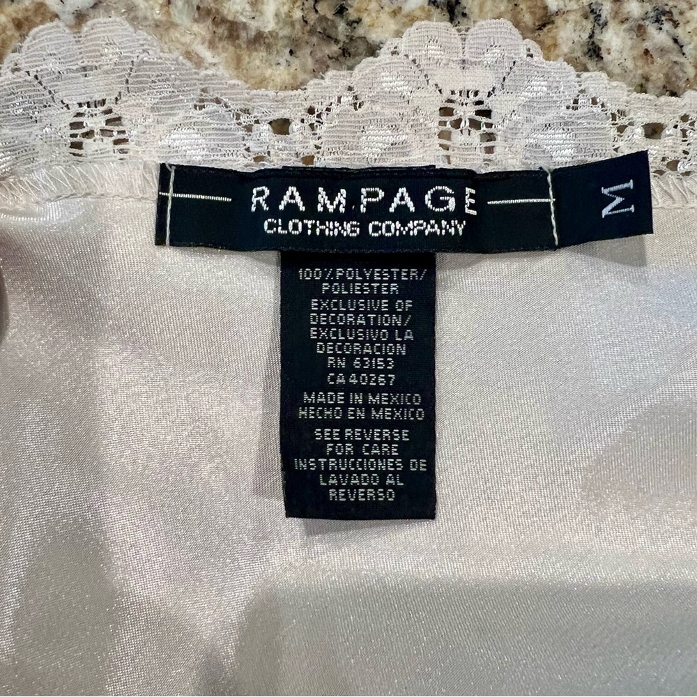 Y2K Rampage Cream Lace Trim Chemise
1A - Picture 3 of 3